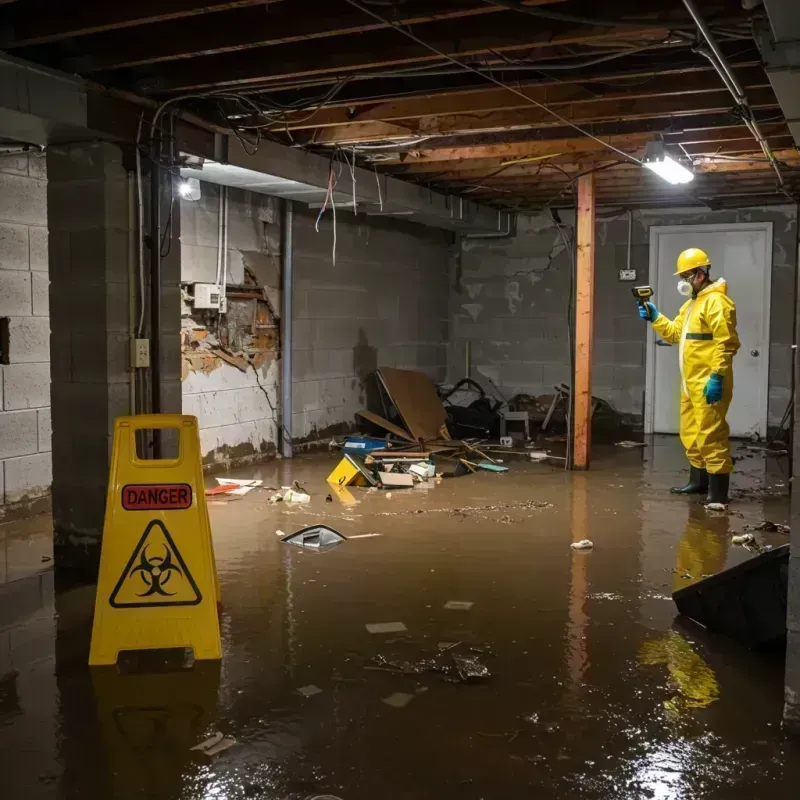 Flooded Basement Electrical Hazard in Kenedy, TX Property